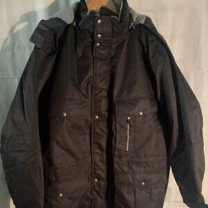 Boulder Creek Men's Big and Tall Winter Coat in Black